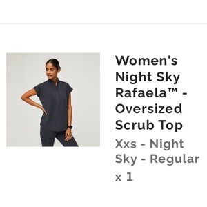 FIGS Rafaela Oversized Scrub Top - Limited Edition Night Sky